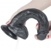 Черный фаллос с имитацией семяизвержения Lovetoy Squirt Extreme 28 см